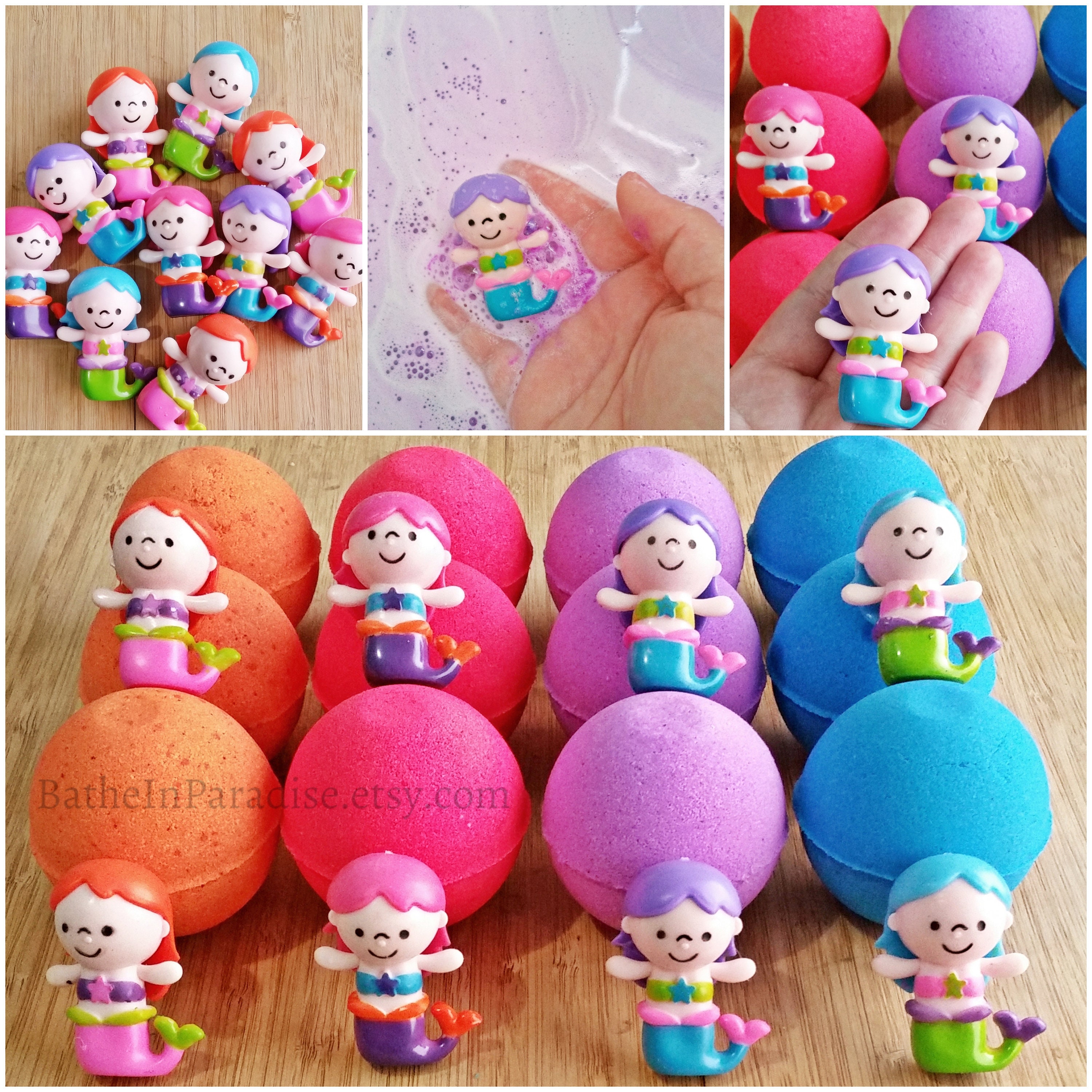 Mermaid Toy Bath Bomb New Bath Bombs with Surprise Toys Etsy