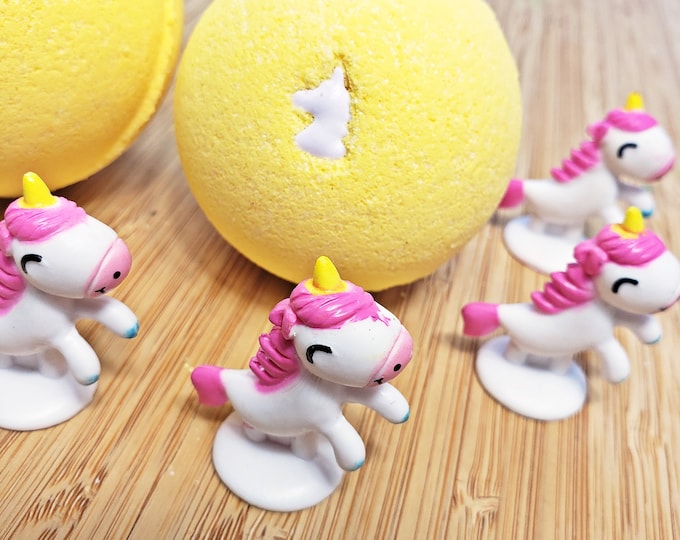 Unicorn Bath Bomb with Toy Surprise For Kids
