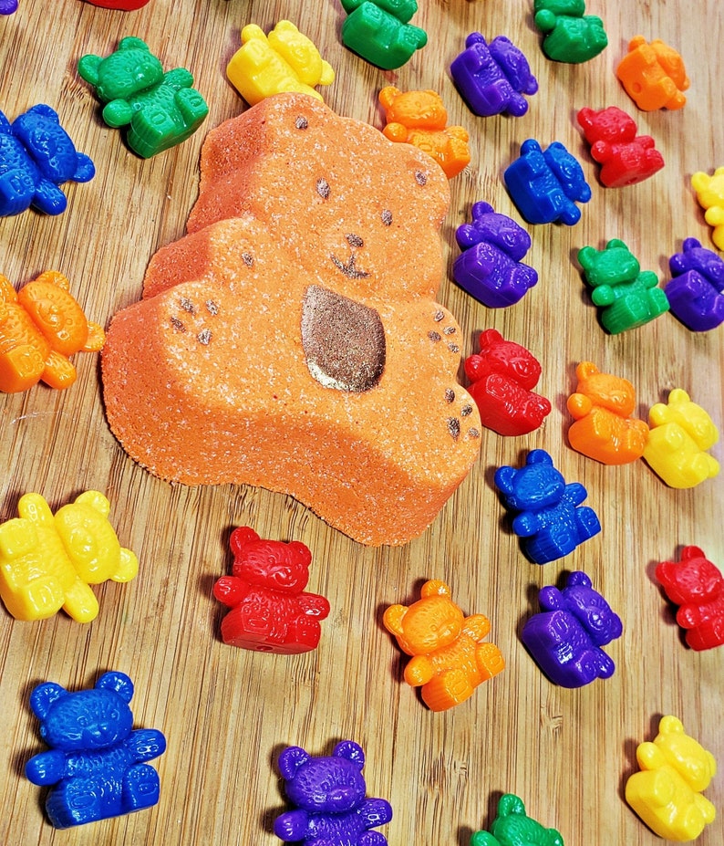 Teddy Bear Toy Bath Bomb Surprise Toy Inside Bath Bomb | Etsy