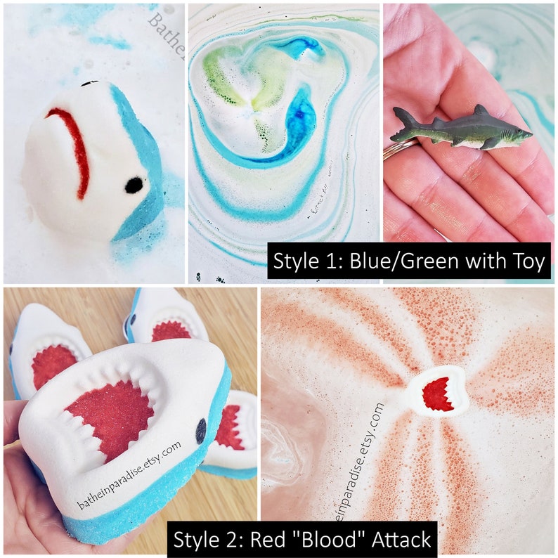 Shark Bath Bomb (1) | Jaws Attack | Surprise Toy Inside Optional | Shark Week 