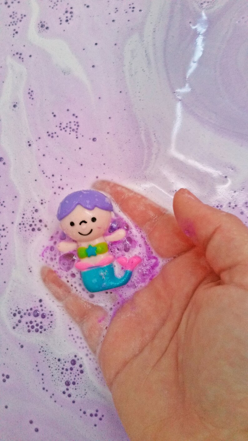 Mermaid Toy Bath Bomb 1 New Bath Bombs with Surprise Etsy