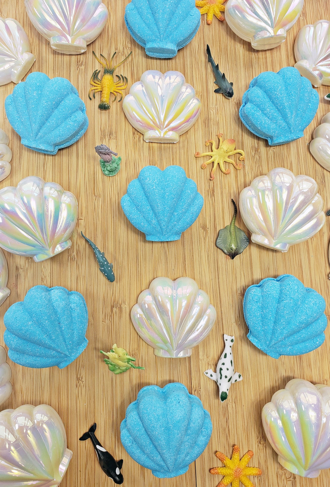 Surprise Toy Inside Seashell Bath Bomb Toy Inside White Etsy Canada