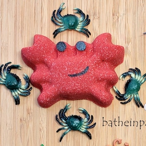 Toy Inside! Sea Animal Bath Bombs | Fishy Friend Crab Seahorse Seashell | Surprise Toy Inside | Bath Bombs for Kids image 2