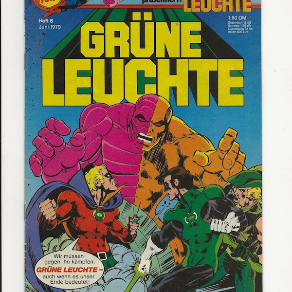 Grune Leuchte #6 1979 German Green Lantern 1979!