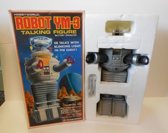 1985 Masudaya Lost in Space Robot YM-3 B-9 Wind Up Japanese Toy Figure NEW 80s 