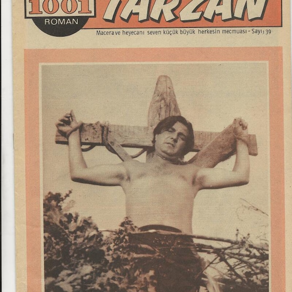 Tarzan #39 Turkish Crucifixion Photo Cover 1967