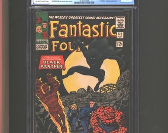 Fantastic Four #52 CGC 5.5 1st App. Of The Black Panther 1966