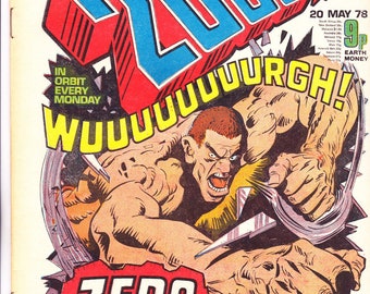 2000 A.D. #65 | "Zero Is Back" | Bronze Age | Vintage Comic |