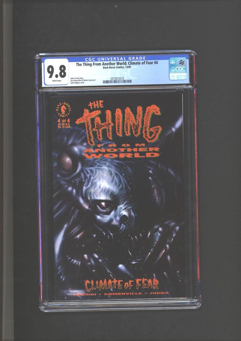 The Thing From Another World: Climate Of Fear 4 CGC 9.8 John Higgins Cover 1992 image 1