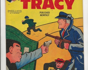 Dick Tracy Monthly #93 Australian Shoot Out Cover 1958