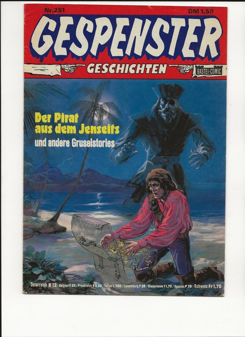 Gespenster Geschichten 251 1978 German Ghost Stories Pirate From The Beyond image 1