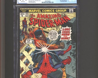 Amazing Spider-Man #123 CGC 9.4 Luke Cage App. Gwen Stacy's Funeral 1973