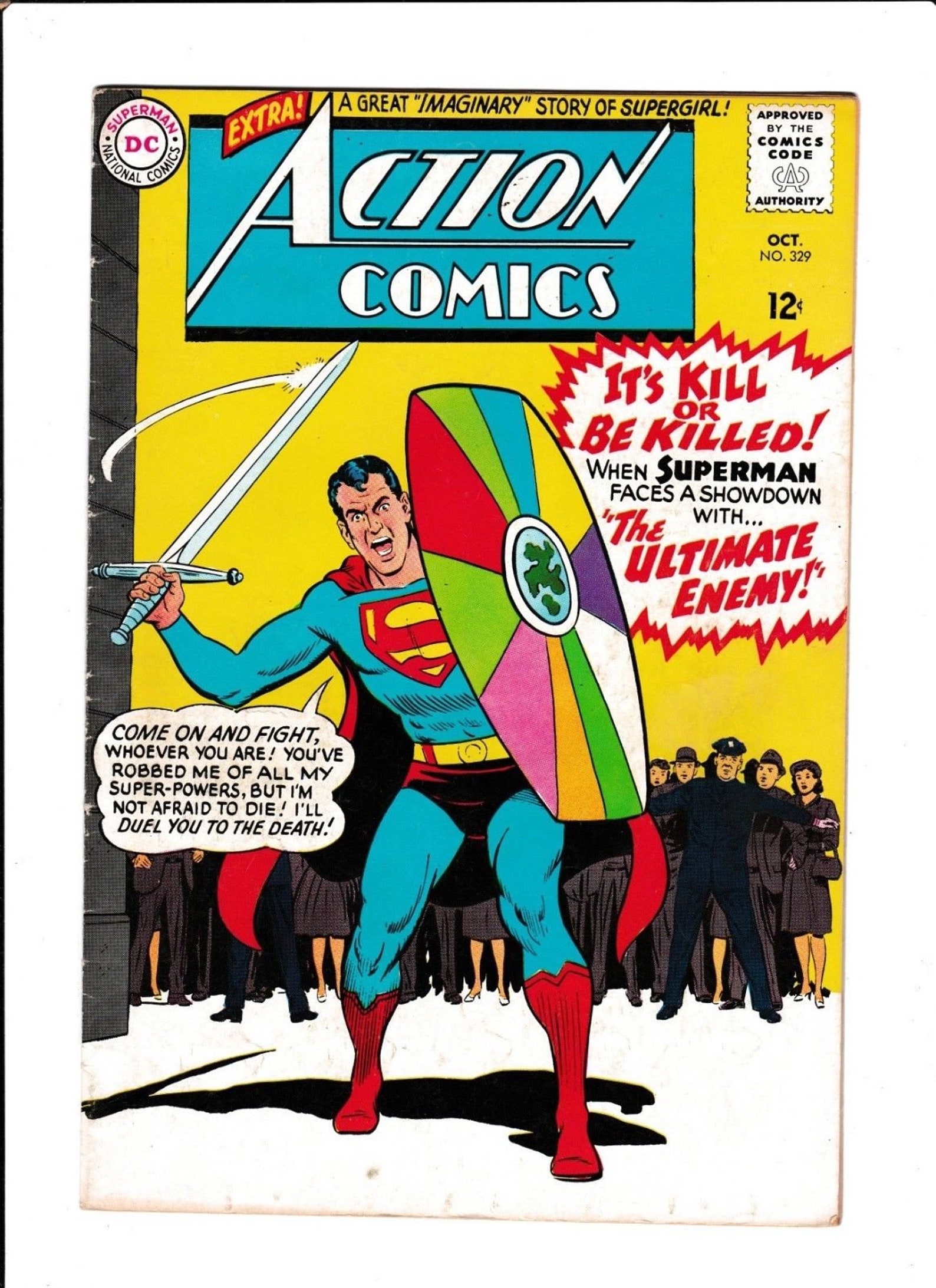 Action Comics 329 1965 VG The Ultimate Enemy DC Comics | Etsy