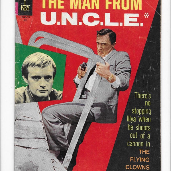 The Man From U.N.C.L.E. #13 | "The Flying Clown Affair | Gold Key Comics | Silver Age | Vintage Comic |