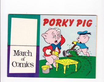 March Of Comics #143 | 1956 | Porky Pig | Lawn Mower Cover | Comic Book | Vintage | Silver Age | Collectible |