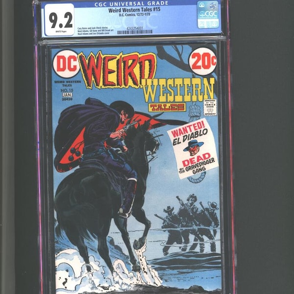 Weird Western Tales #15 CGC 9.2 El Diablo Cover 1973