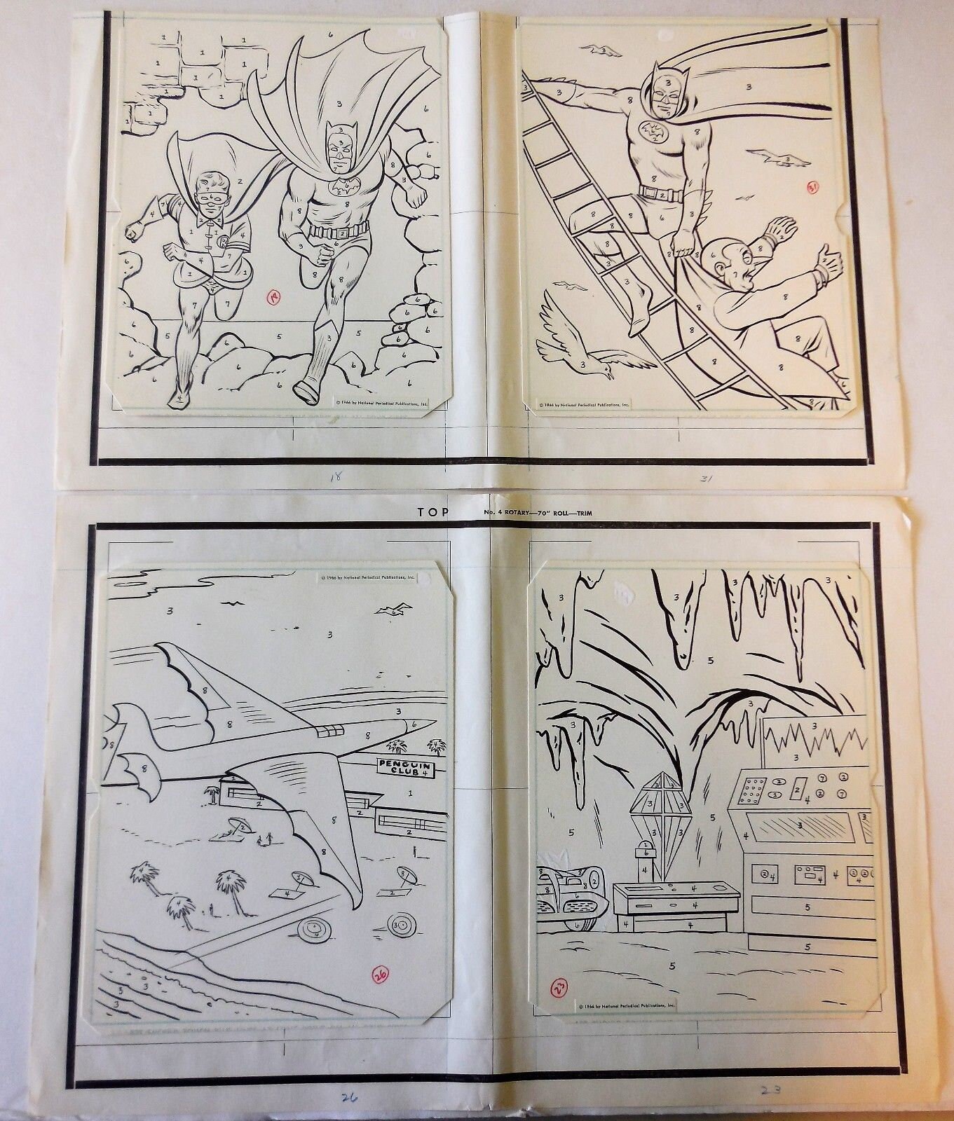 Batman Coloring Book Pages Original Art 32 Pages - Etsy