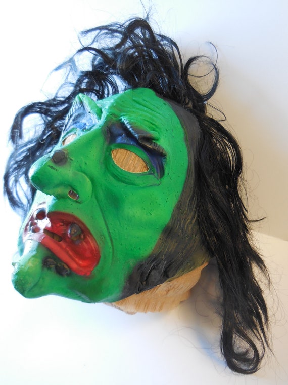 Ben Cooper Real-Life Rubber Mask | Witch with Hai… - image 3