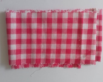 Gingham cotton fabric tape