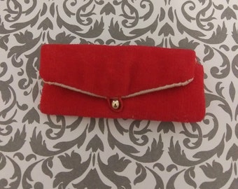 PURSE BARBIE MATTEL VINTAGE REPRODUCTION SILKEN FLAME RED VELVETEEN HANDBAG