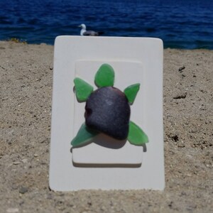 Small Turtle, Sea Glass Art