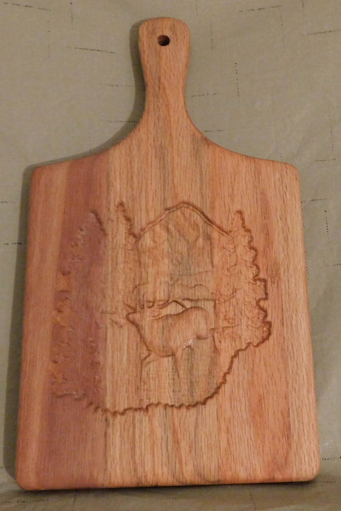 Decorative Oak 3D Carved Cutting Board/Wall Etsy