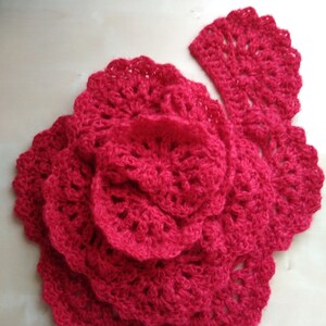 Crochet scarves, wool lace scarves, red scarf, romantic scarf, gift for her, long scarf, friend gifts, fan scarves