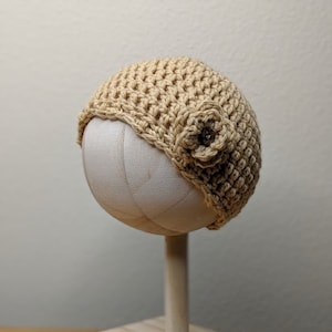 Newborn Hat, Preemie Hat, Baby Hat, Crochet Baby Hat, Baby Flower Hat, Baby Gift, Newborn Gift, Preemie Gift