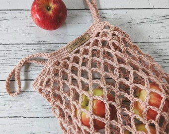 Market Bag, Produce Bag, Farmer's Market Bag, Reusable Produce Bag, Shopping Bag, Eco Friendly Bag, Crochet Bag, Tiny Star Produce Bag