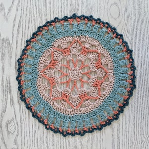 Mandala, Häkel Mandala, Häkel Deckchen, Mandala, Deckchen, Handgemacht, Tisch Dekor, Boho, Geschenk