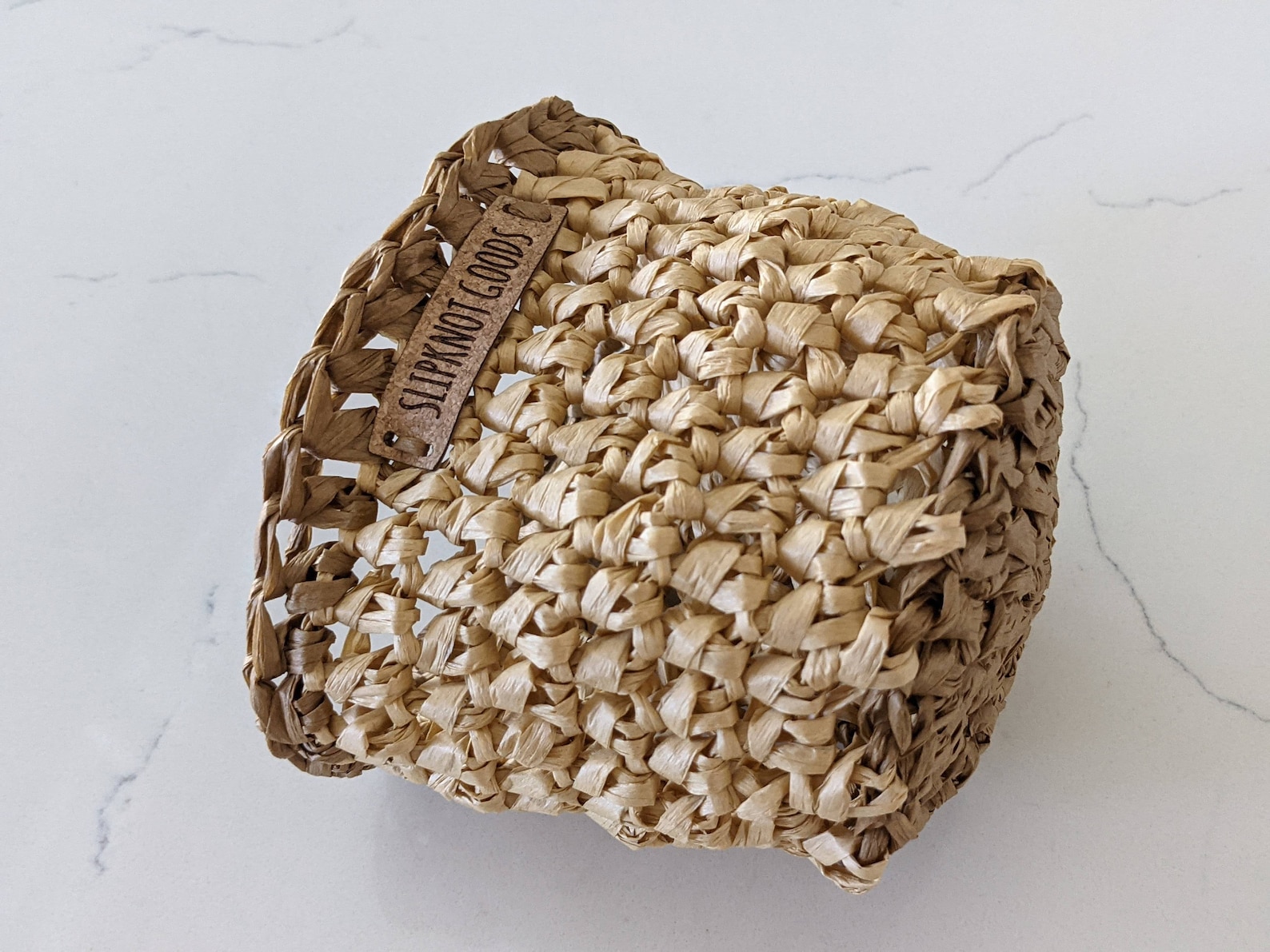 Raffia Basket, Raffia, Crochet Basket, Handmade Basket, Natural Basket
