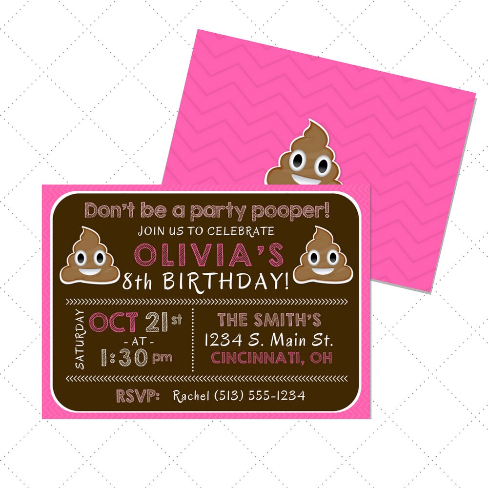 Don T Be A Party Popper Invitation 6