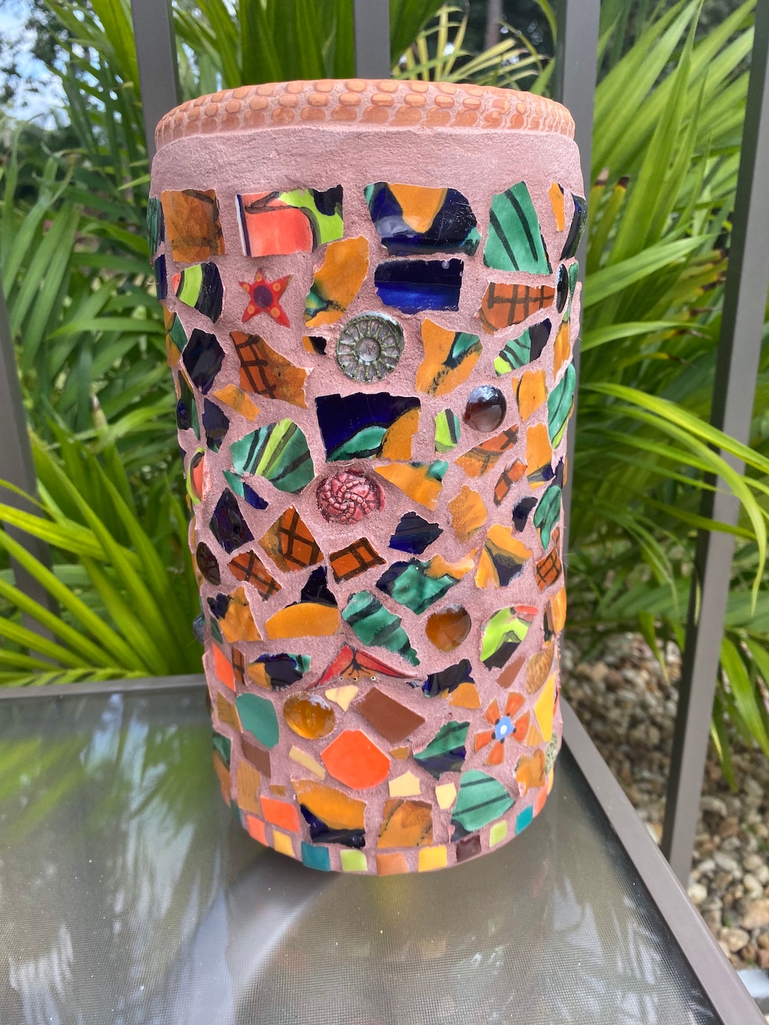Mosaic Vase,mosaic Pot, Mosaic Garden Art, Mosaic Flower Pot, Mosaic Home Decor Etsy