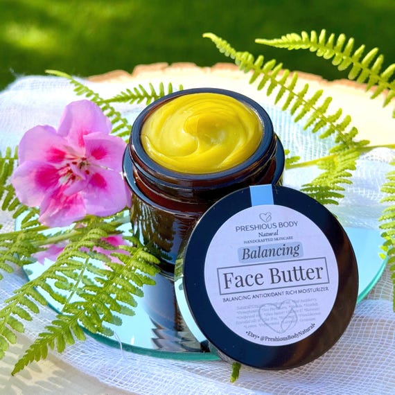 Balancing Face Butter | Lightweight Moisturizer | Normal, Combination, Oily Skin | Hydrating Botanical Balm