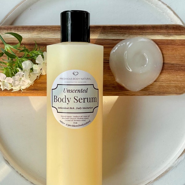 Body Serum | Antioxidant Rich Moisturizer | Nourishing Moisturizer | Waterless Body Serum | Scented/Unscented | Natural Skincare