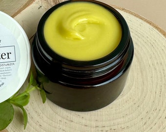 Replenishing Face Butter | Vitamin Rich Moisturizer With Hyaluronic Acid | Antioxidant Face Moisturizer | Glass Jar | Natural Skincare