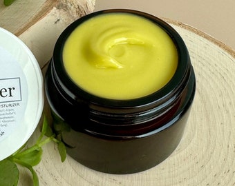 Replenishing Face Butter | Vitamin Rich Moisturizer With Hyaluronic Acid | Antioxidant Face Moisturizer | Glass Jar | Natural Skincare