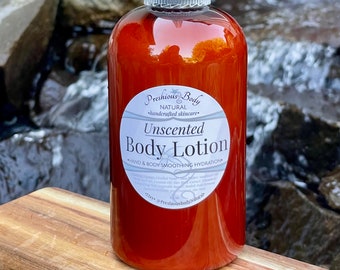 Body Lotion | Unscented | Natural Organic Lotion | Natural Skincare | 8.4 oz