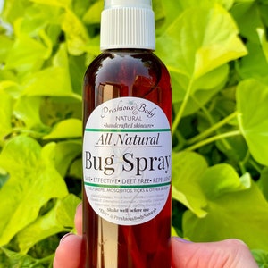 Bug Spray | DEET Free | Bug Repellent | Natural Skincare | 4 oz