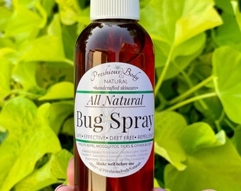 Bug Spray | DEET Free | Bug Repellent | Natural Skincare | 4 oz