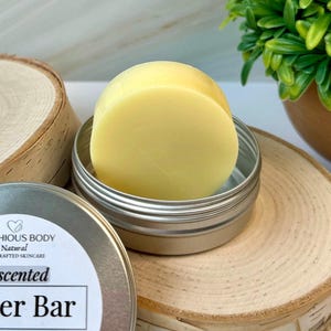 Butter Bar REFILL, Solid Lotion Bar, Body Butter Bar, Natural Organic Moisturizer, Shea Moisture Bar, Scented/Unscented, Natural Skincare