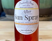 After Sun Spray Soothing Relief For Sunburnt Skin Peppermint Cooling Spray Lavender Healing Spray With Aloe 4 oz