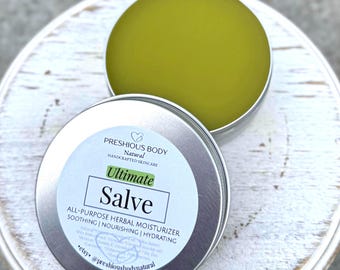 Ultimate Salve | Multipurpose Herbal Moisturizer | Nourishing Skincare Balm | 2.75 oz