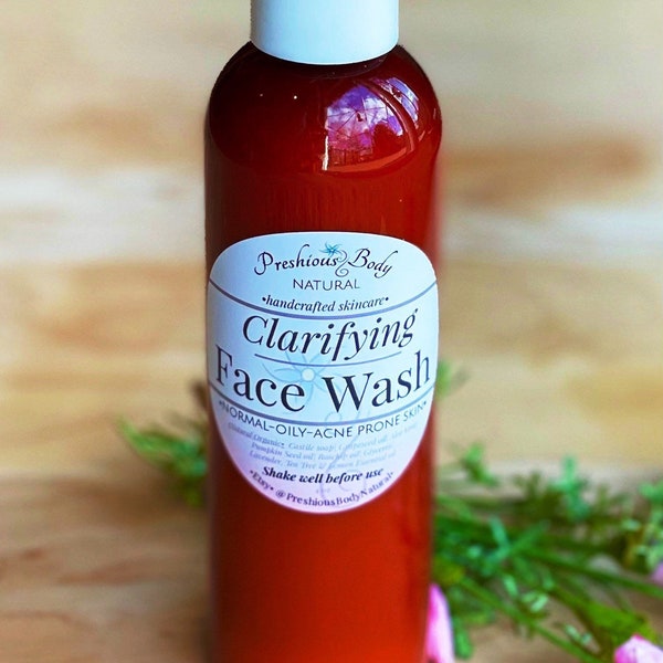 Clarifying Face Wash | Blemish Control Cleanser | Gentle Face Wash | Natural Skincare