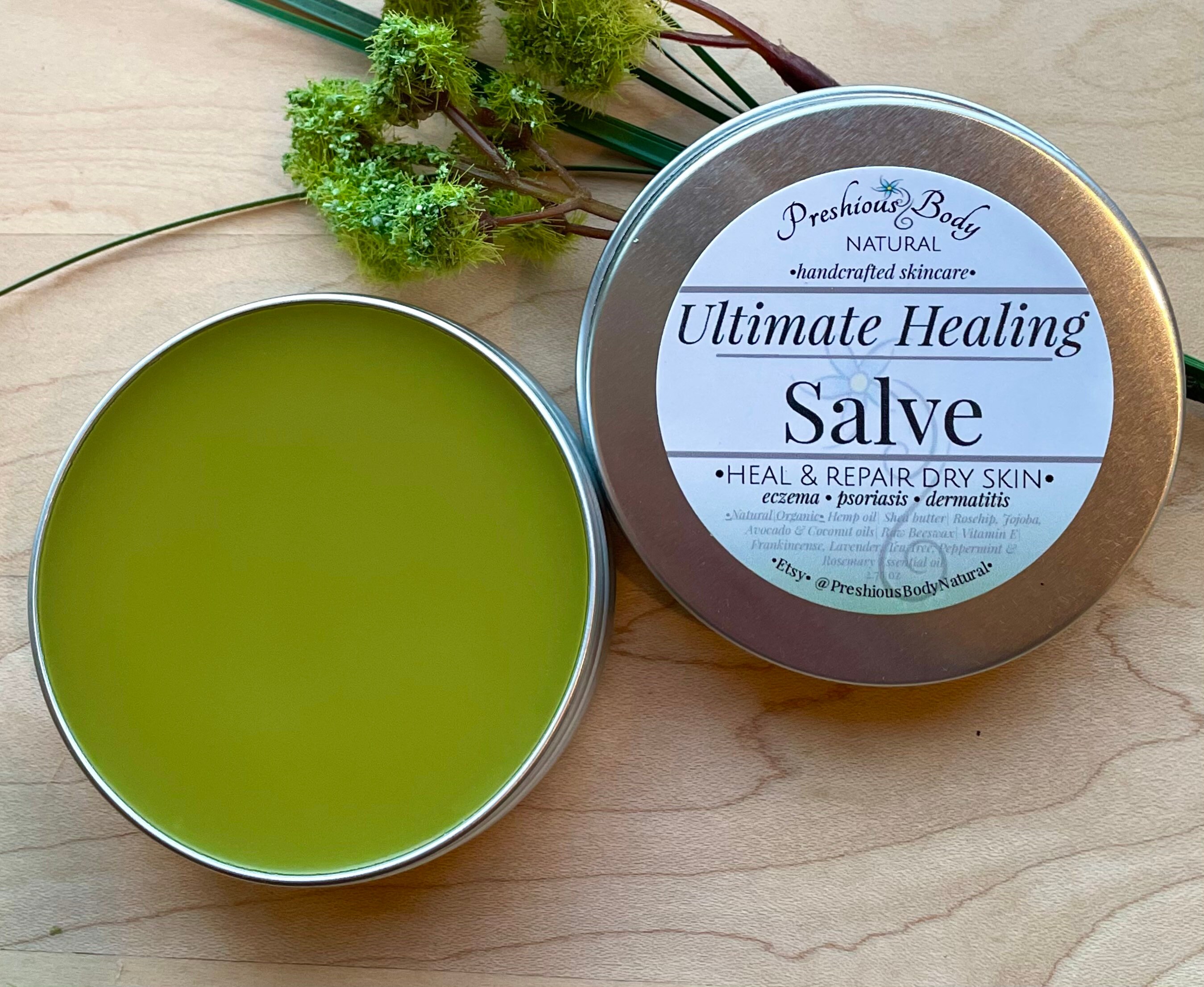 Ultimate Healing Salve- Eczema - Psoriasis - Hemp oil Salve With Esse…