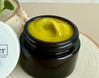 Balancing Face Butter | Blemish Control Moisturizer | Antioxidant Rich Face Moisturizer | Glass Jar | Natural Skincare