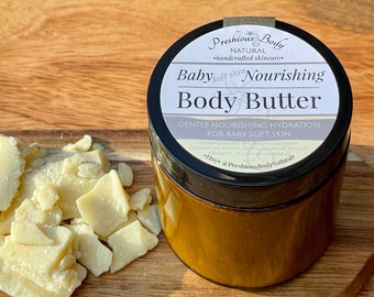 Baby Soft Skin Body Butter | Nourishing, Gentle Moisturizer | Baby Butter | Belly Butter | Cocoa Butter Moisturizer | Natural Skincare