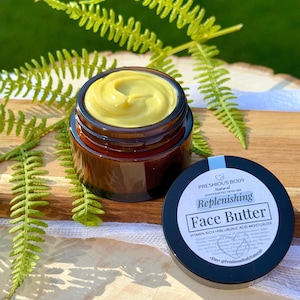 Replenishing Face Butter | Hyaluronic Acid Moisturizer | Natural Antioxidant Hydration for Normal - Dry Skin