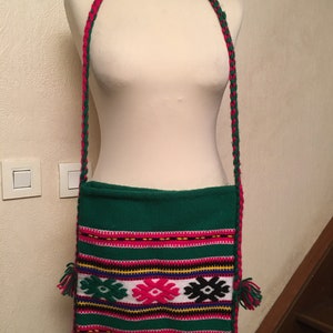 Handgemacht, Handtasche, Teppichstoff, Wolltasche, ethnische Muster, Wandteppichmuster, Damentasche, Mädchentasche, Damengeschenk, Mädchengeschenk