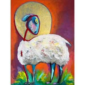 Lamb of God Print on Stretched Canvas